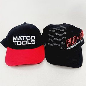 Matco Tools & Flo Pro Performace Exhaust Racing Trucker Baseball Hats Caps Black
